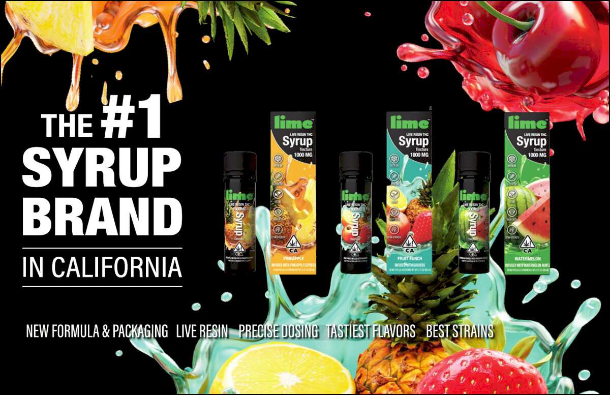 Lime live resin infused syrups
