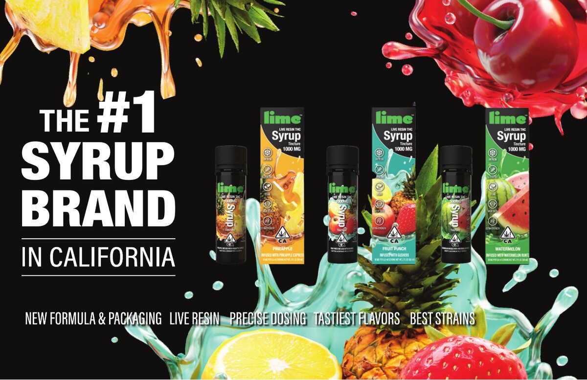 Lime live resin infused syrups