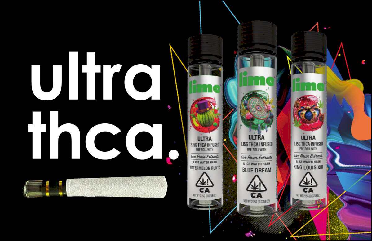 Ultra THCA quad infused 2.15g glass-tipped pre-rolls