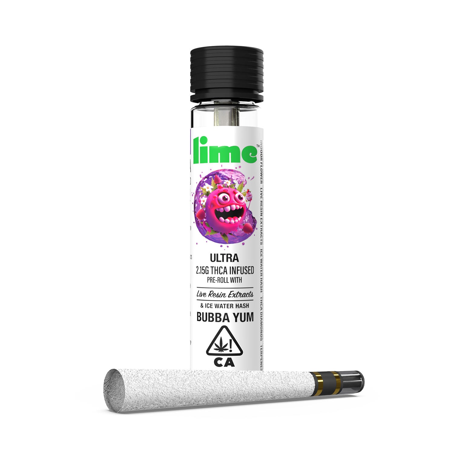 ULTRA THCA Infused Preroll : Bubba Yum